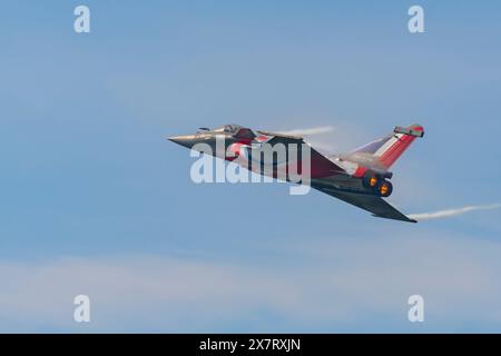 Dassault Rafale au salon aérien le temps des hélices 2024 à la Ferté-Alais, France Banque D'Images