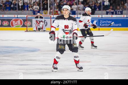 Zurich, Suisse, 20 avril 2024 : #90 Theo Rochette, attaquant Lausanne HC. (Photo Andreas Haas/dieBildmanufaktur) Banque D'Images