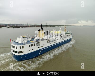 Ocean Nova Thames Visit, River Thames, Gravesend, Kent, Royaume-Uni - 23 avril 2023 Banque D'Images