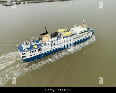 Ocean Nova Thames Visit, River Thames, Gravesend, Kent, Royaume-Uni - 23 avril 2023 Banque D'Images