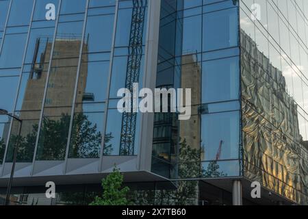 Travaux de construction, de restauration et de réaménagement autour du viaduc Holborn à Londres, Angleterre, Royaume-Uni Banque D'Images