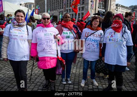 Manifestation contre le racisme et la discirimination. ong, associations ou syndicats marcheront avec | manifestation contre le racisme et la discrimination. Banque D'Images