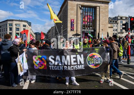 Manifestation contre le racisme et la discirimination. ong, associations ou syndicats marcheront avec | manifestation contre le racisme et la discrimination. Banque D'Images