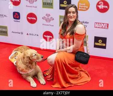 Londres, Royaume-Uni. 21 mai 2024. Laura – lauréate du prix NatWest Enterprise (Stockport/Wales) arrive pour les prix Prince’s Trust et TK Maxx & Homesense au Theatre Royal Drury Lane. Les prix honorent et célèbrent les succès de ceux qui ont été aidés par le Trust, et ceux qui les soutiennent, au Royaume-Uni et dans le monde entier. La cérémonie, qui en est à sa vingtième année, met en lumière les histoires inspirantes des jeunes, des bénévoles et de ceux qui soutiennent leurs communautés au sens large. L’année prochaine, les prix deviendront les King’s Trust Awards. Credit : Stephen Chung / Alamy Live News Banque D'Images