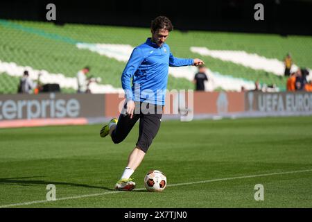 Aleksey Miranchuk d'Atalanta lors d'une séance d'entraînement à l'Aviva Stadium de Dublin avant la finale de l'UEFA Europa League mercredi. Date de la photo : mardi 21 mai 2024. Banque D'Images