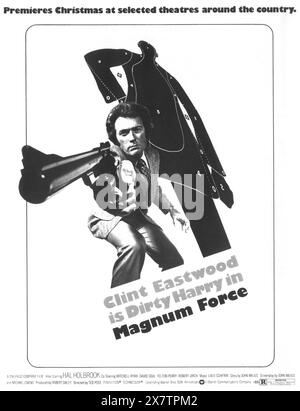 Affiche du film Magnum Force 1973, avec Clint Eastwood, réalisateur : Ted Post Banque D'Images