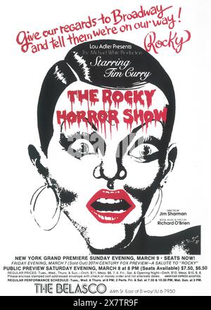 1975 The Rocky Horror Picture Show film Poster, réalisateur : Jim Sharman Banque D'Images