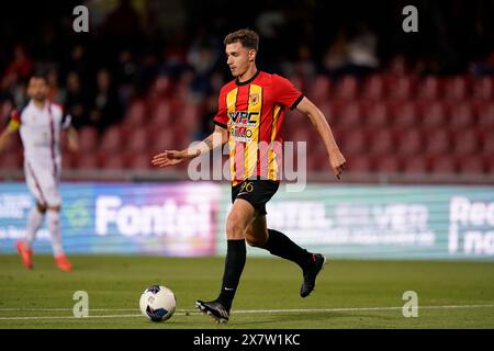 Benevento, Italie. 21 mai 2024. Riccardo Capellini en action lors du match de football italien Lega Pro éliminatoire Benevento vs Torres. Crédit : Mario Taddeo/Alamy Live News Banque D'Images