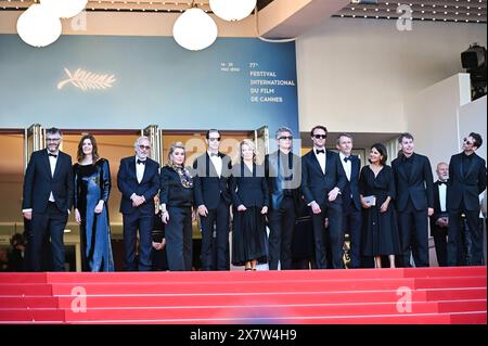 Actualités - tapis rouge Marcello Mio - 77ème Festival annuel de Cannes Christophe honore, Chiara Mastroianni, Fabrice Luchini, Catherine Deneuve, Melvil Poupaud, Nicole Garcia, Benjamin Biolay, Hugh Skinner, Philippe Martin, Alexandra Henochsberg et David Thion assistent au tapis rouge Marcello Mio à la 77e édition du Festival de Cannes au Palais des Festivals le 21 mai 2024 à Cannes. Cannes Palais des Festival France Copyright : xStefanosxKyriazisx/xLiveMediax LPN 1365046 Banque D'Images