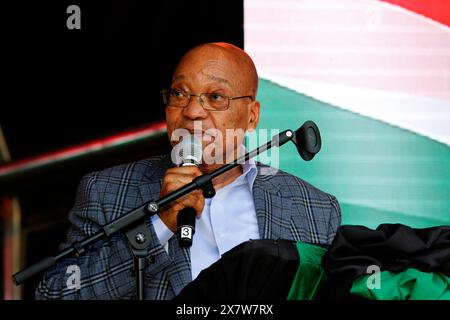 DURBAN - 25 juillet 2016 - le président sud-africain Jacob Zuma a participé au rassemblement du mois de la jeunesse organisé par l'aile jeunesse du parti au pouvoir du Congrès national africain au stade Kings Park de Durban. Photo : Giordano Stolley / african.Pictures Banque D'Images