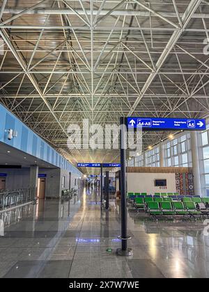 Terminal de l'aéroport international de Lusaka en Zambie Banque D'Images