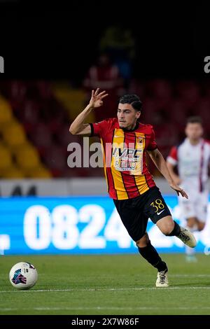 Benevento, Italie. 21 mai 2024. Angelo Talia en action lors du match de football italien Lega Pro éliminatoire Benevento vs Torres. Crédit : Mario Taddeo/Alamy Live News Banque D'Images