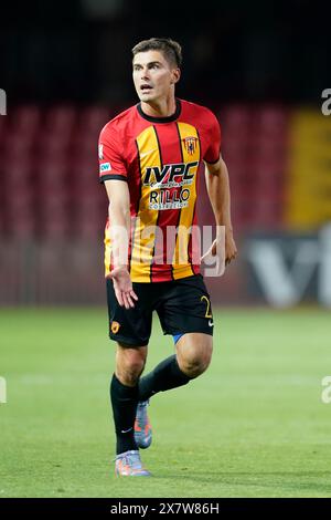 Benevento, Italie. 21 mai 2024. Filippo Berra en action lors du match de football italien Lega Pro éliminatoire Benevento vs Torres. Crédit : Mario Taddeo/Alamy Live News Banque D'Images