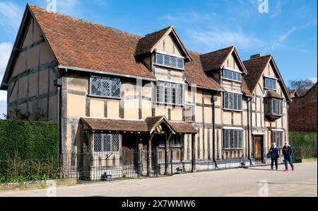 Lieu de naissance de William Shakespeare, Stratford-upon-Avon, Warwickshire, Angleterre, Royaume-Uni Banque D'Images