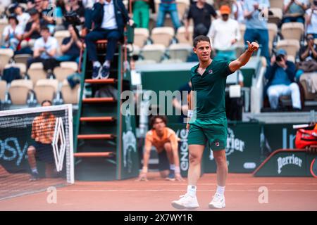 Paris, France. 21 mai 2024. Diego SCHWARTZMAN (ARG) lors du tournoi de tennis Roland-Garros 2024, ATP et WTA Grand Chelem le 21 mai 2024 au stade Roland-Garros à Paris - photo Alexandre Martins/DPPI crédit : DPPI Media/Alamy Live News Banque D'Images