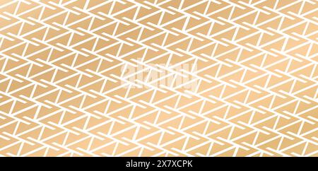 motif sans couture vectoriel, répétition du fond géométrique, répétition de la texture avec des motifs triangulaires de couleur dorée pour le papier peint d'illustration abstraite Illustration de Vecteur