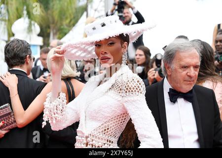 Winnie Harlow BEI der „The Apprentice“ film Premiere AM 20.05.2024 im Rahmen vom 77. Festival du film à Cannes Banque D'Images