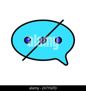 Icône de ligne en langue des signes. Sourd, muet, sourd-muet, parole, geste, personne handicapée, personnes handicapées, médecine, capacité, handicapés, handicap Illustration de Vecteur