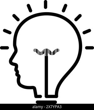 Icône pour idée, conclusion, entreprenant Illustration de Vecteur