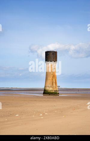 vieux phare à la tête de spurn à l'embouchure de la rivière humber dans le yorkshire Banque D'Images