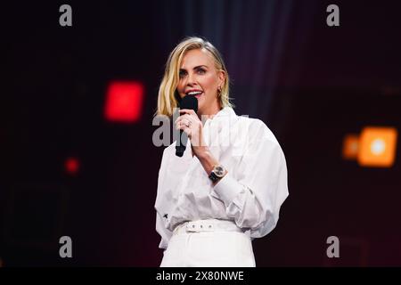 Charlize Theron le jeudi 16 mai 2024, dans le cadre du 4GAMECHANGERS Festival 2024, à Vienne, Autriche. - 20240516 PD10095 Banque D'Images