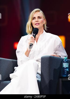 Charlize Theron le jeudi 16 mai 2024, dans le cadre du 4GAMECHANGERS Festival 2024, à Vienne, Autriche. , . Crédit : APA-PictureDesk/Alamy Live News Banque D'Images