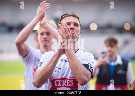 Aarhus, Danemark. 21 mai 2024. Patrick Mortensen d'AGF vu après le match de 3F Superliga entre Aarhus GF et le FC Copenhagen au Ceres Park à Aarhus. (Crédit photo : Gonzales photo/Alamy Live News Banque D'Images