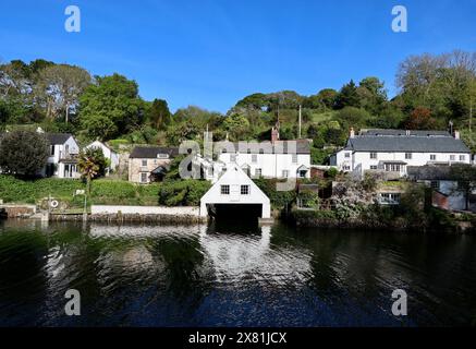 Helford Village sur la péninsule de Lizard. Banque D'Images