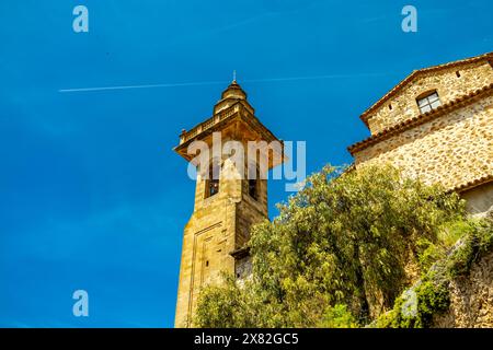 Courte escale dans la belle petite ville de Valldemossa dans le nord-ouest de l'île Serra de Tramuntana région - Majorque - Espagne Banque D'Images