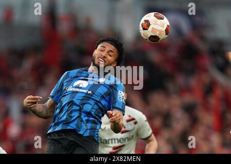 Dublin, Irlande. 22 mai 2024. Jose' dos Santos Ederson d'Atalanta lors du match de football de l'UEFA Europa League entre Atalanta BC et Bayer Leverkusen à Dublin Arena - Irlande - mercredi 22 mai 2024. Sport - Soccer . (Photo de Spada/LaPresse) crédit : LaPresse/Alamy Live News Banque D'Images