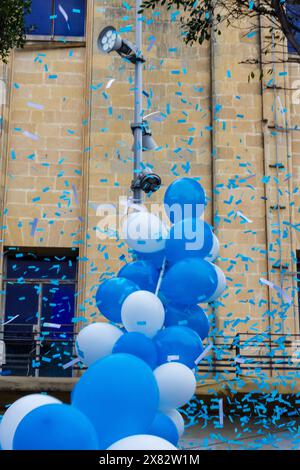 COSPICUA MALTE - 08 décembre 2023 : ballons à la fête du village maltais de l'Immaculée conception à Cospicua Banque D'Images