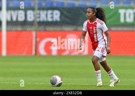 Ashleigh Weerden (11 ans) d'Ajax Vrouwen photographiée lors d'un match de football féminin entre Ajax Amsterdam vrouwen et Fortuna Sittard dans la finale de la Toto KNVB Beker Cup , le mercredi 20 mai 2024 à Tilburg , pays-Bas . PHOTO SPORTPIX | David Catry Banque D'Images