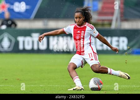 Ashleigh Weerden (11 ans) d'Ajax Vrouwen photographiée lors d'un match de football féminin entre Ajax Amsterdam vrouwen et Fortuna Sittard dans la finale de la Toto KNVB Beker Cup , le mercredi 20 mai 2024 à Tilburg , pays-Bas . PHOTO SPORTPIX | David Catry Banque D'Images
