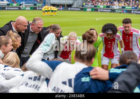 Timburg, pays-Bas. 20 mai 2024. Joueuses de l'Ajax photographiées lors d'un match de football féminin entre l'Ajax et Fortuna Sittard lors de la finale de la coupe féminine KNVB, le 20 mai 2024 à Timburg, aux pays-Bas . PHOTO Adelina Cobos crédit : Sportpix/Alamy Live News Banque D'Images