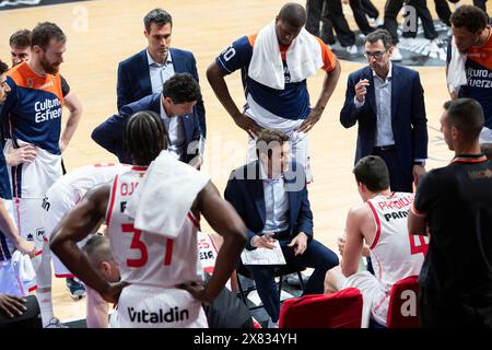 Murcie, Espagne. 22 mai 2024. XAVI ALBERT, UCAM Murcia CB vs VALENCIA basket, acb, Endesa League, deuxième match éliminatoire, Sport's Palace of Murcia région de Murcia Espagne, 22 mai 2024 crédit : Pascu Méndez/Alamy Live News Banque D'Images