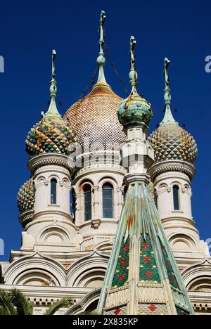 Coupoles bulbes à San Remo, province d'Imperia, Ligurie, Italie Banque D'Images