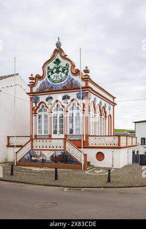 Vila de Sao Sebastiao, Terceira, Açores, Portugal. 31 mars 2022. Temple du Saint-esprit, connu sous le nom d'Imperio, à Sao Sebastiao. Banque D'Images