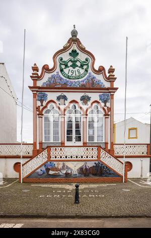 Vila de Sao Sebastiao, Terceira, Açores, Portugal. 31 mars 2022. Temple du Saint-esprit, connu sous le nom d'Imperio, à Sao Sebastiao. Banque D'Images