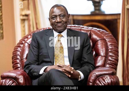 Washington, États-Unis. 22 mai 2024. William Ruto, président du Kenya, au Capitole des États-Unis. Crédit : SOPA images Limited/Alamy Live News Banque D'Images