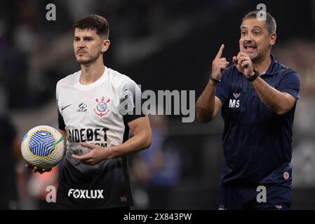 Sao Paulo, Brésil. 22 mai 2024. São PAULO, SP - 22.05 2024 : CORINTHIANS X AMÉRICA RN - Marquinhos Santos lors du match entre Corinthians x América RN qui s'est tenu au Neo Química Arena de São Paulo, SP. Le jeu est le deuxième valable pour la troisième phase de la Copa do Brasil 2024. (Photo : Marco Galvão/Fotoarena) crédit : Foto Arena LTDA/Alamy Live News Banque D'Images