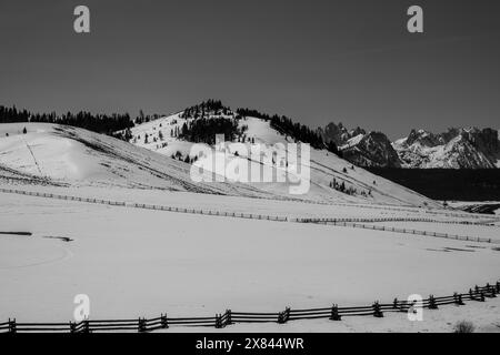 Hiver dans les dents de scie Banque D'Images