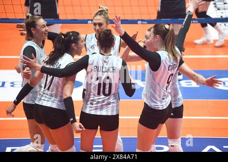 Argentine National Volleyball Team (Las Panteras). Volley-ball féminin. Banque D'Images