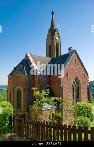 St Bartholomew's, Catholic Church, Dilsberg, Neckargemuend, Bade-Wuertemberg, Allemagne Banque D'Images