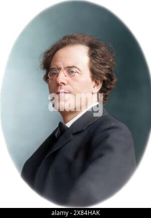 Gustav Mahler. Année : c1909. PhotoPrint protégé par A. Dupont, N.Y. Banque D'Images