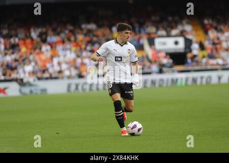 Diego Lopez Fron Valencia CF Banque D'Images