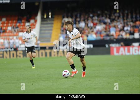 Sergi Canos de l'équipe Valencia CF Banque D'Images