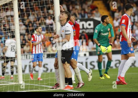 Sergi Canos de l'équipe Valencia CF Banque D'Images