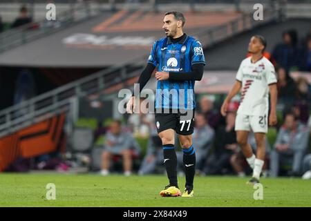 Dublin, Royaume-Uni. 22 mai 2024. Davide Zappacosta d'Atalanta au cours de l'Atalanta B. C v Bayer 04 Leverkusen finale de l'UEFA Europa League à l'Aviva Stadium, Dublin, Irlande le 22 mai 2024 crédit : Every second Media/Alamy Live News Banque D'Images