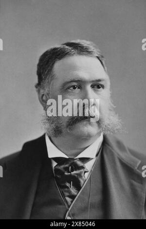 Chester Alan Arthur. Circa 1880. Par Abraham Bogardus. Banque D'Images