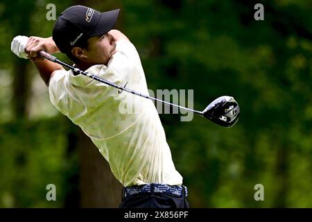 Schilde, Belgique. 23 mai 2024. Lev Grinberg photographié lors de la première manche (1/4) du tournoi de golf Soudal Open DP World Tour 2024, à Schilde, jeudi 23 mai 2024. Le Soudal Open 2024 se déroule du 23 au 26 mai au Rinkven Golf Club de Schilde. BELGA PHOTO DIRK WAEM crédit : Belga News Agency/Alamy Live News Banque D'Images